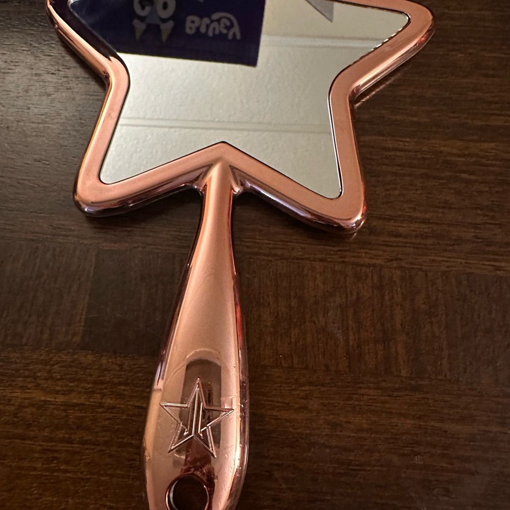 Jeffree Star Gold Makeup Mirror Star-Shaped Glamorous Design